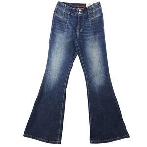 Lucky Brand Jeans Womens 8 Blue Flared Stevie High Rise Slim Stretch 29x29